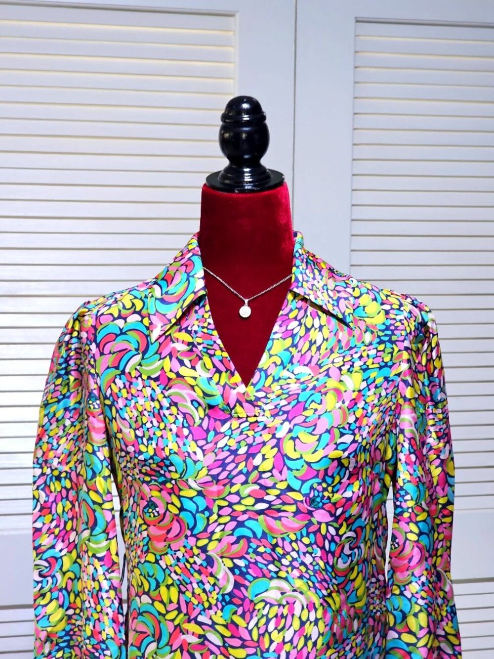 Lilly Pulitzer Women's Silk Booty Caw Print Long Sleeves Tunic Dress Sz 2 2566 - Picture 2 of 11